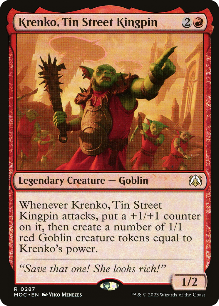 Krenko, Tin Street Kingpin [March of the Machine Commander] | Mindsight Gaming