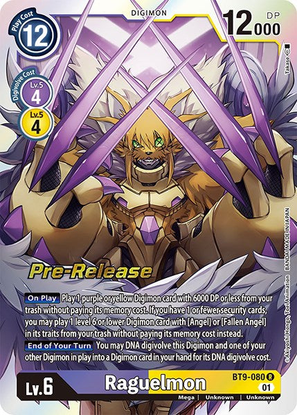 Raguelmon [BT9-080] [X Record Pre-Release Promos] | Mindsight Gaming