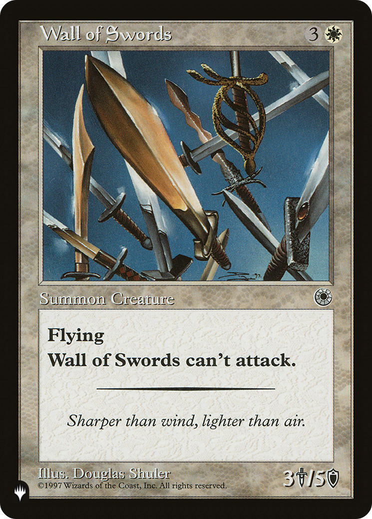 Wall of Swords [The List Reprints] | Mindsight Gaming