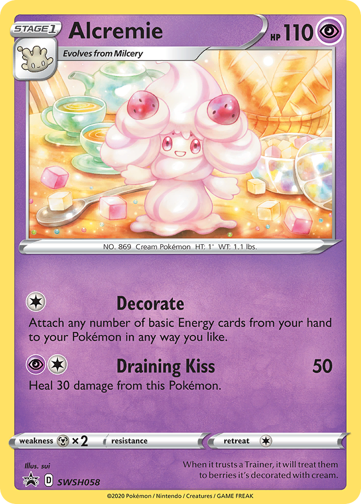 Alcremie (SWSH058) [Sword & Shield: Black Star Promos] | Mindsight Gaming