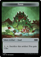 Faerie // Food (0011) Double-Sided Token [Wilds of Eldraine Tokens] | Mindsight Gaming