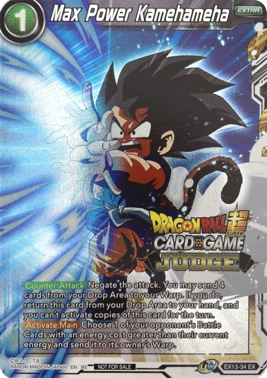 Max Power Kamehameha (Judge) (EX13-34) [Tournament Promotion Cards] | Mindsight Gaming