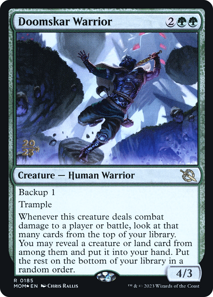 Doomskar Warrior [March of the Machine Prerelease Promos] | Mindsight Gaming