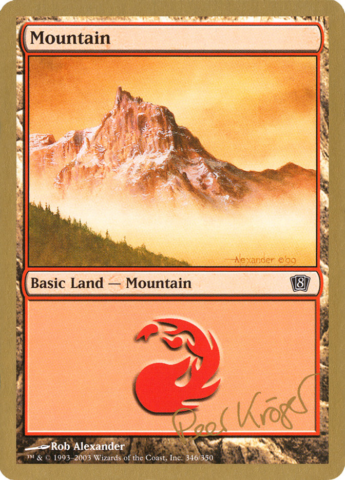 Mountain (pk346) (Peer Kroger) [World Championship Decks 2003] | Mindsight Gaming