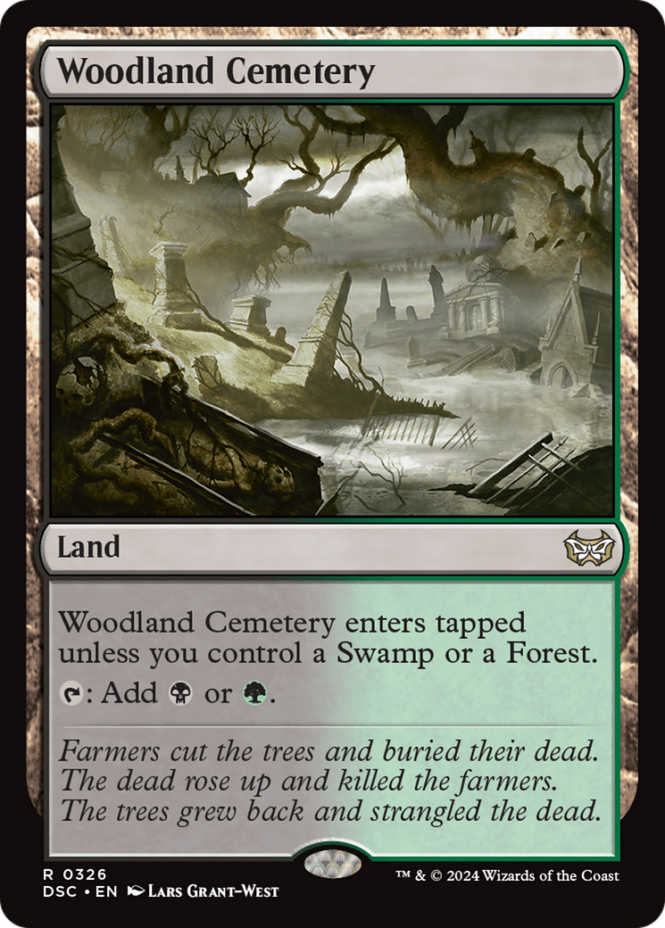 Woodland Cemetery [Duskmourn: House of Horror Commander] | Mindsight Gaming