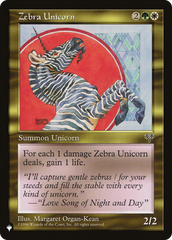 Zebra Unicorn [The List] | Mindsight Gaming