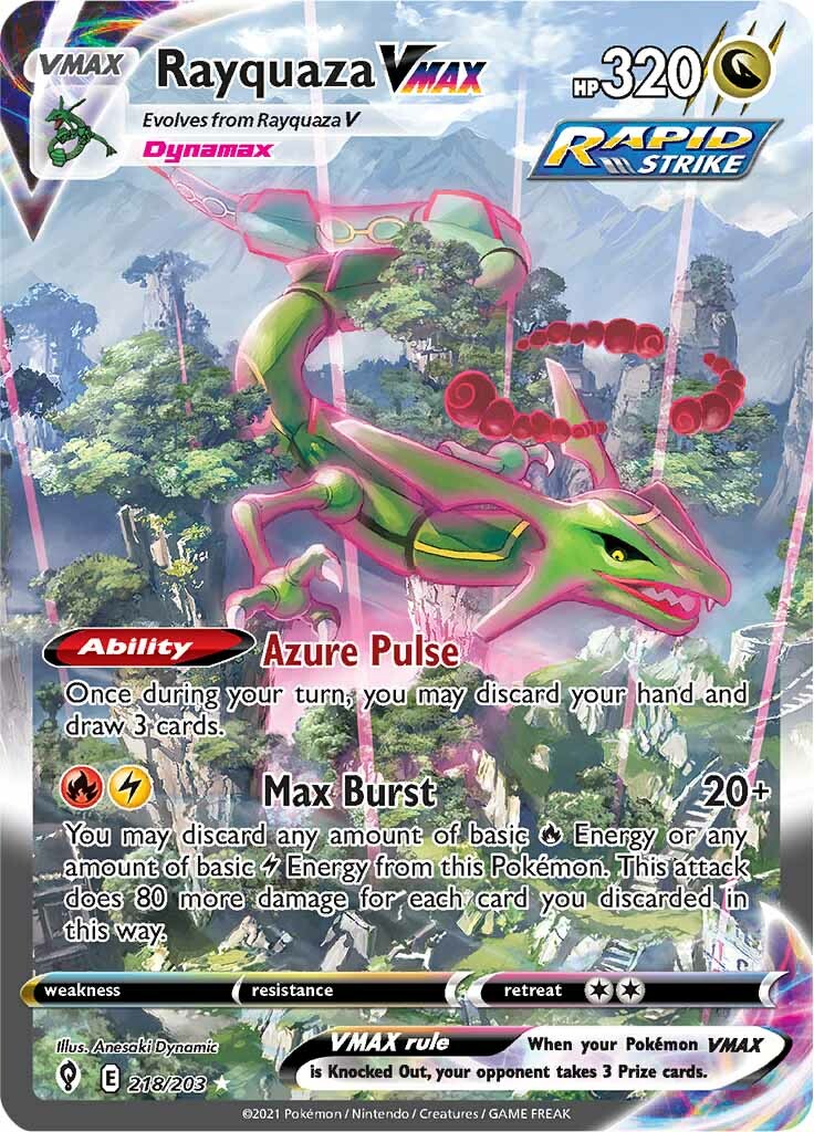 Rayquaza VMAX (218/203) [Sword & Shield: Evolving Skies] | Mindsight Gaming