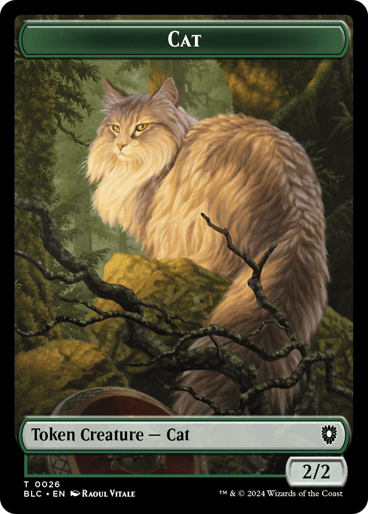 Elemental // Cat Double-Sided Token [Bloomburrow Commander Tokens] | Mindsight Gaming