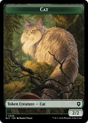 Elemental // Cat Double-Sided Token [Bloomburrow Commander Tokens] | Mindsight Gaming