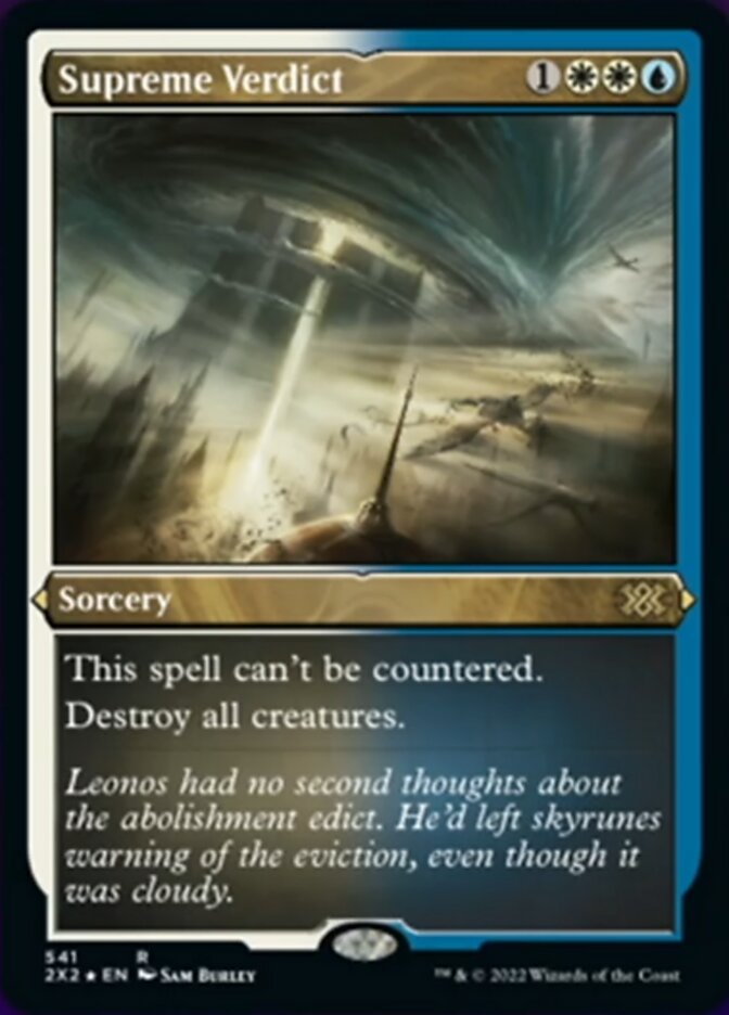 Supreme Verdict (Foil Etched) [Double Masters 2022] | Mindsight Gaming