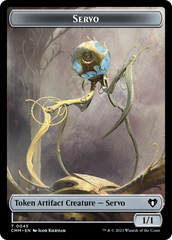 Servo // Elephant Double-Sided Token [Commander Masters Tokens] | Mindsight Gaming