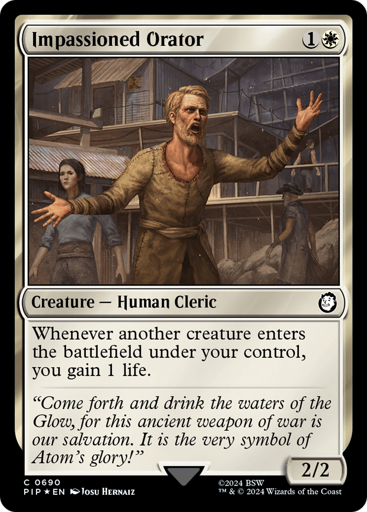 Impassioned Orator (Surge Foil) [Fallout] | Mindsight Gaming