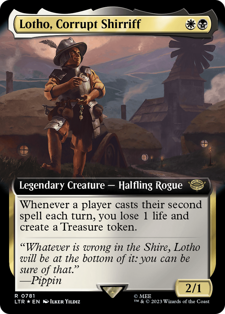 Lotho, Corrupt Shirriff (Extended Art) (Surge Foil) [The Lord of the Rings: Tales of Middle-Earth] | Mindsight Gaming