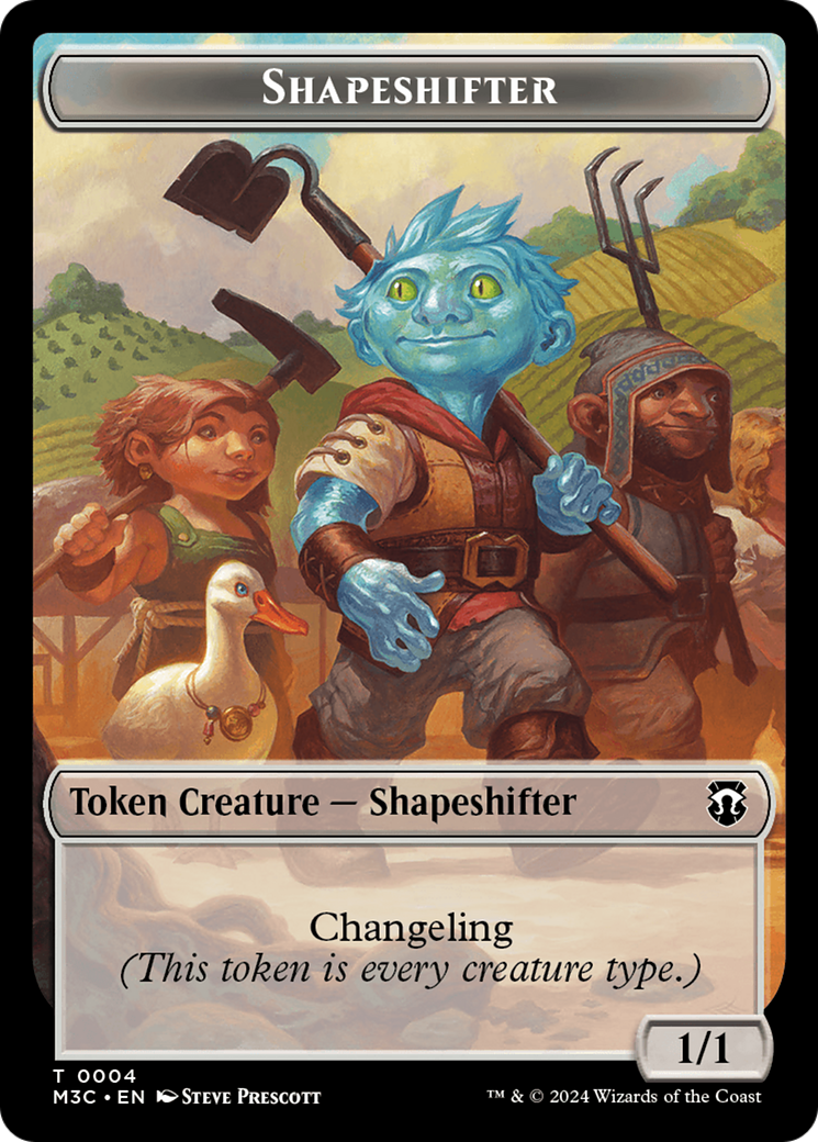 Shapeshifter (0004) // Copy Double-Sided Token [Modern Horizons 3 Commander Tokens] | Mindsight Gaming