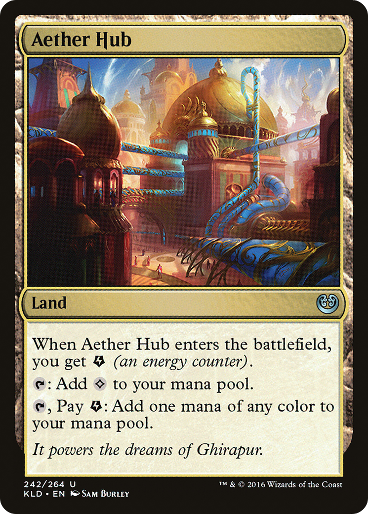 Aether Hub (Ripple Foil) [Modern Horizons 3 Commander] | Mindsight Gaming