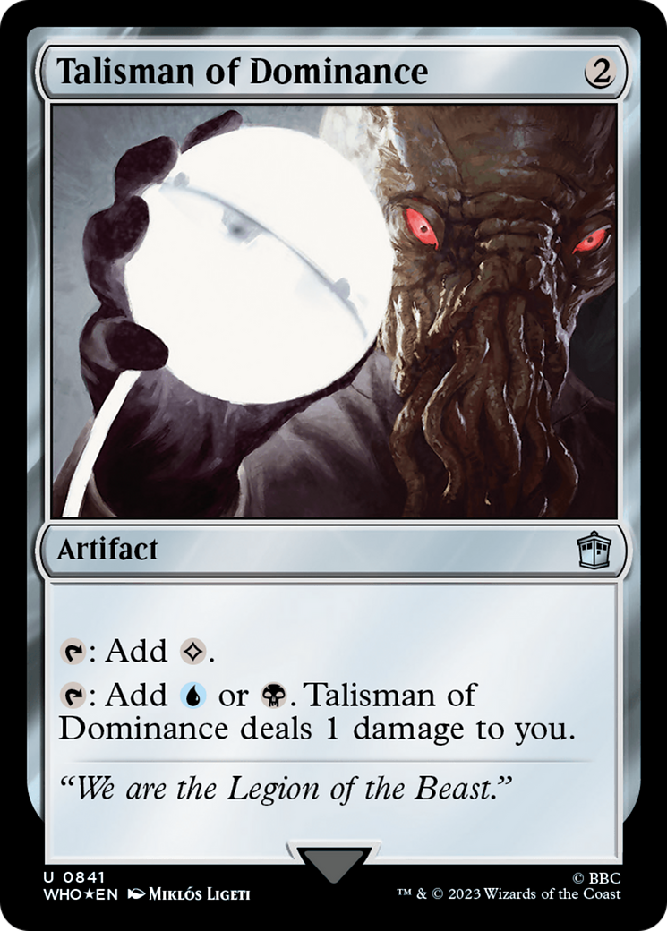 Talisman of Dominance (Surge Foil) [Doctor Who] | Mindsight Gaming