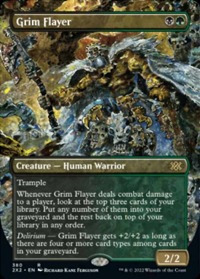 Grim Flayer (Borderless Alternate Art) [Double Masters 2022] | Mindsight Gaming