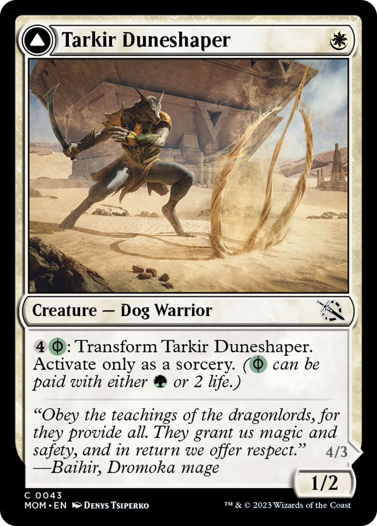 Tarkir Duneshaper // Burnished Dunestomper [March of the Machine] | Mindsight Gaming