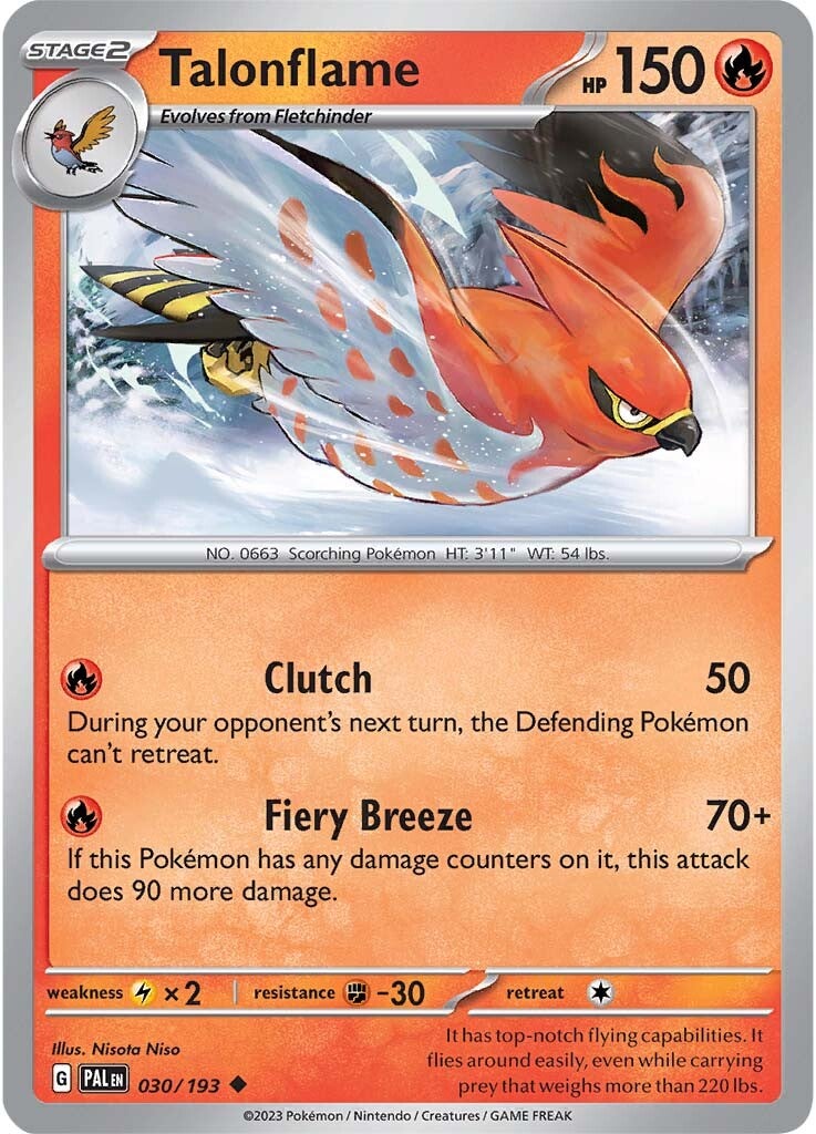 Talonflame (030/193) [Scarlet & Violet: Paldea Evolved] | Mindsight Gaming