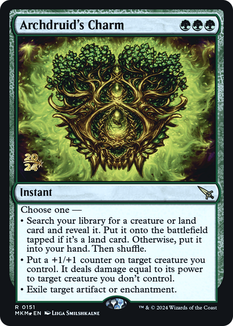 Archdruid's Charm [Murders at Karlov Manor Prerelease Promos] | Mindsight Gaming