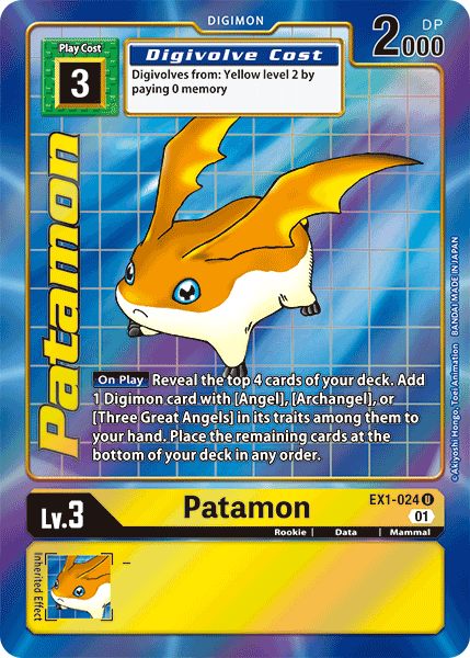 Patamon [EX1-024] (Alternate Art) [Classic Collection] | Mindsight Gaming