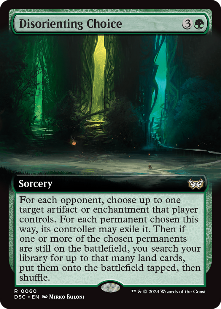 Disorienting Choice (Extended Art) [Duskmourn: House of Horror Commander] | Mindsight Gaming