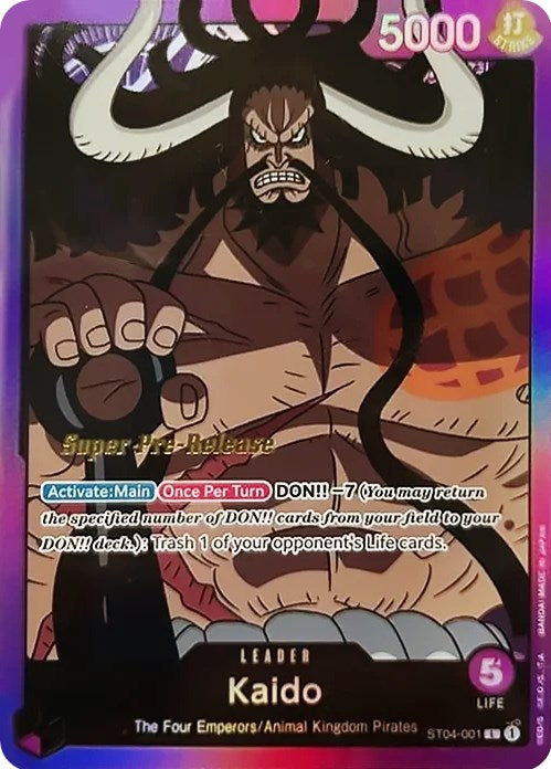 Kaido [Super Pre-Release Starter Deck: Animal Kingdom Pirates] | Mindsight Gaming