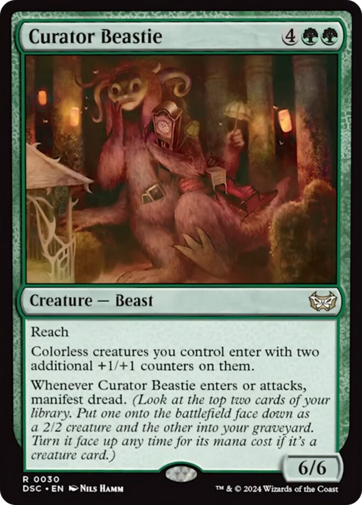 Curator Beastie (Extended Art) [Duskmourn: House of Horror Commander] | Mindsight Gaming