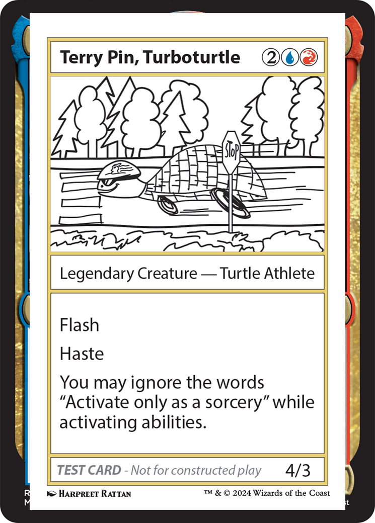 Terry Pin, Turboturtle [Mystery Booster 2 Playtest Cards] | Mindsight Gaming