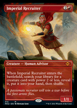 Imperial Recruiter (Borderless Alternate Art) [Modern Horizons 2] | Mindsight Gaming