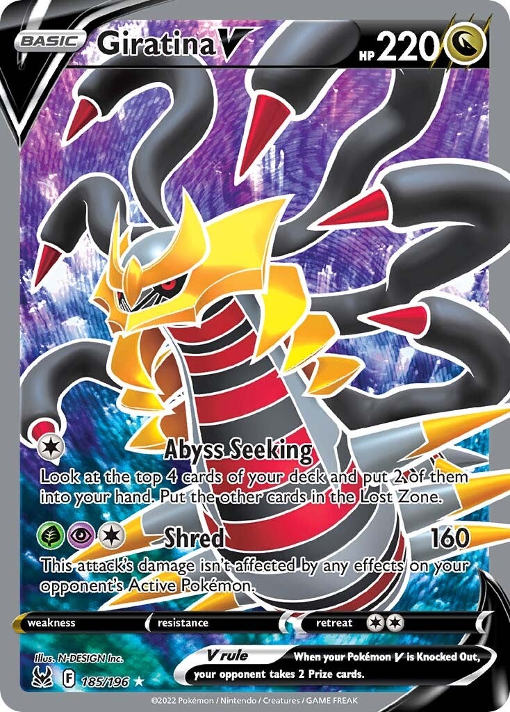 Giratina V (185/196) [Sword & Shield: Lost Origin] | Mindsight Gaming