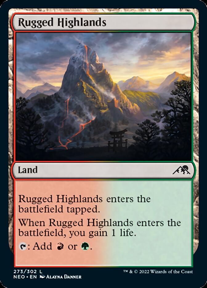 Rugged Highlands [Kamigawa: Neon Dynasty] | Mindsight Gaming