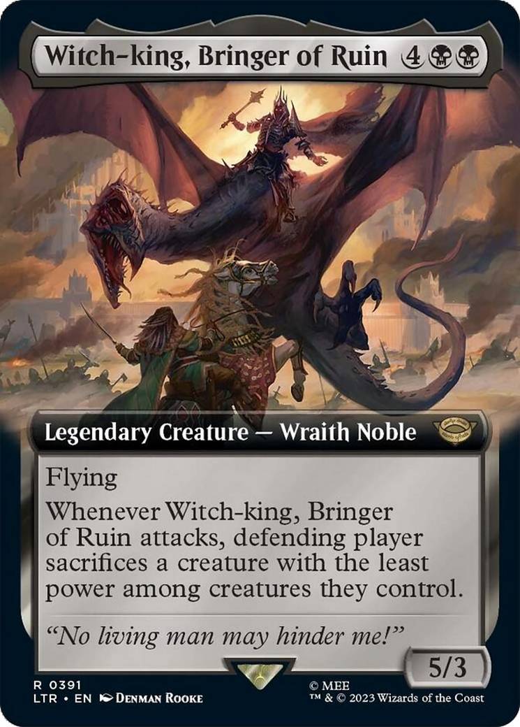 Witch-king, Bringer of Ruin (Extended Alternate Art) [The Lord of the Rings: Tales of Middle-Earth] | Mindsight Gaming