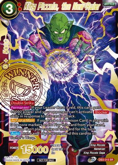 King Piccolo, the New Ruler (Alternate Art Set 2021 Vol. 3) (DB3-015) [Tournament Promotion Cards] | Mindsight Gaming