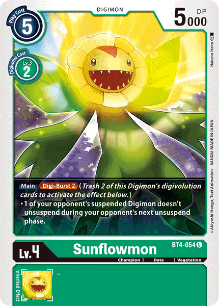 Sunflowmon [BT4-054] [Great Legend] | Mindsight Gaming