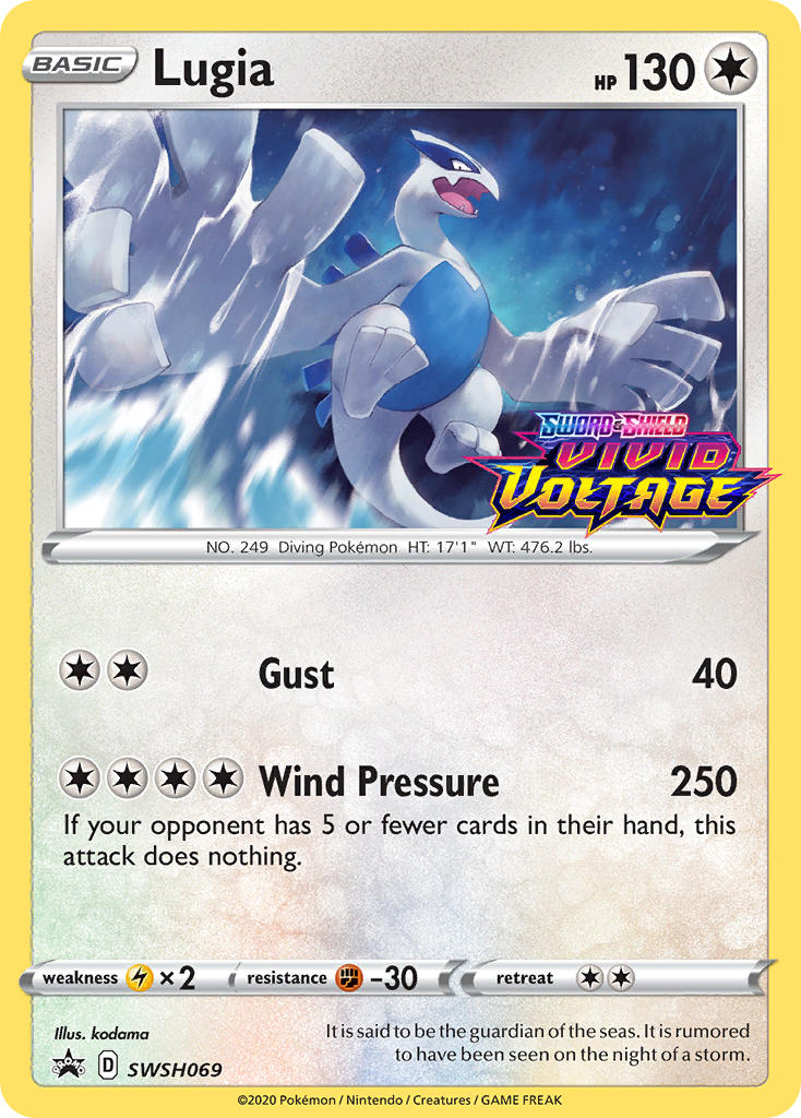 Lugia (SWSH069) (Prerelease Promo) [Sword & Shield: Black Star Promos] | Mindsight Gaming