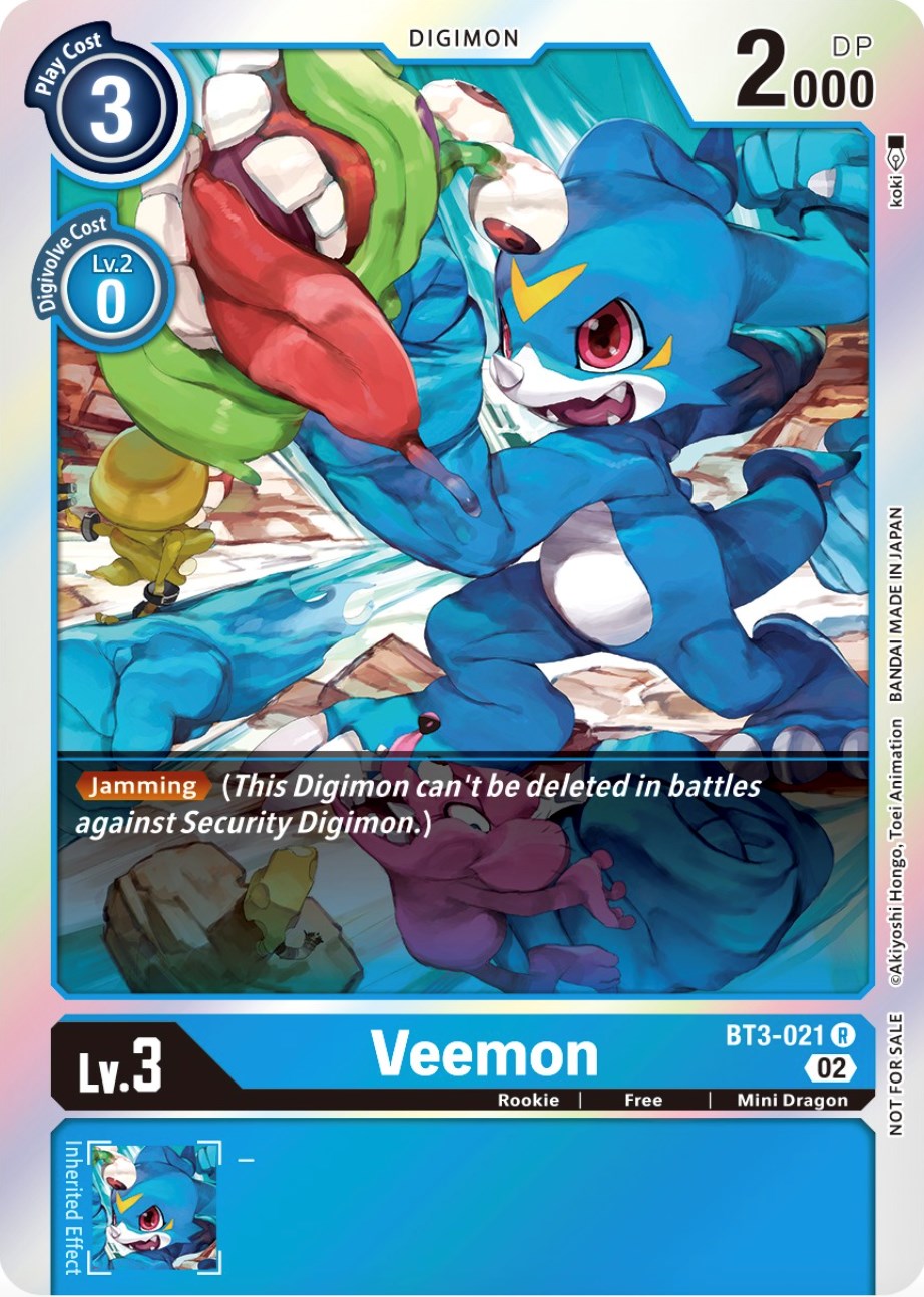 Veemon [BT3-021] (Official Tournament Pack Vol.8) [Release Special Booster Promos] | Mindsight Gaming