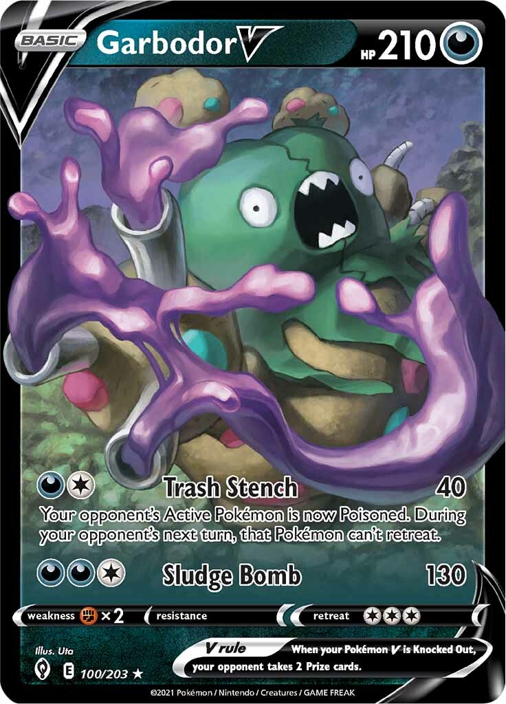 Garbodor V (100/203) [Sword & Shield: Evolving Skies] | Mindsight Gaming