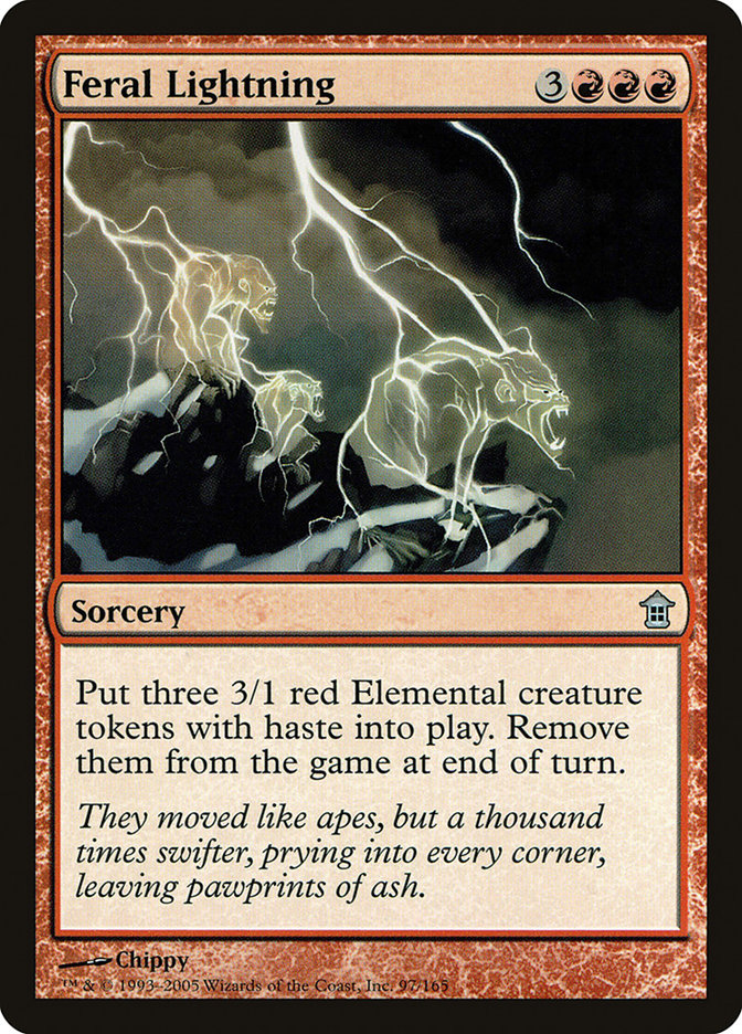 Feral Lightning [Saviors of Kamigawa] | Mindsight Gaming