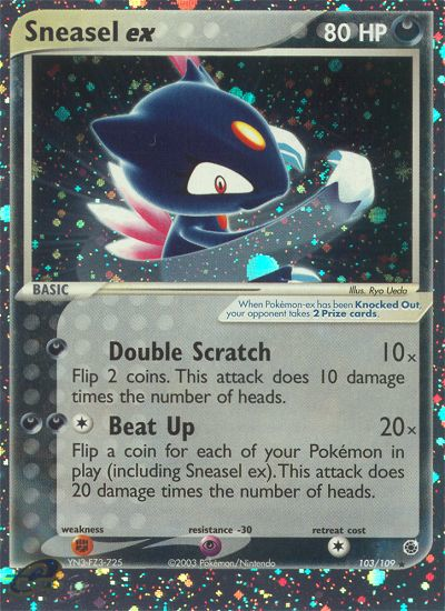 Sneasel ex (103/109) [EX: Ruby & Sapphire] | Mindsight Gaming