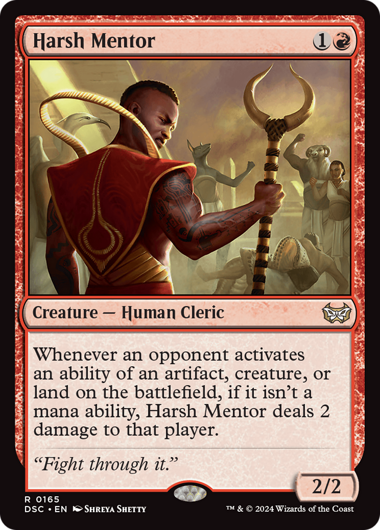 Harsh Mentor [Duskmourn: House of Horror Commander] | Mindsight Gaming