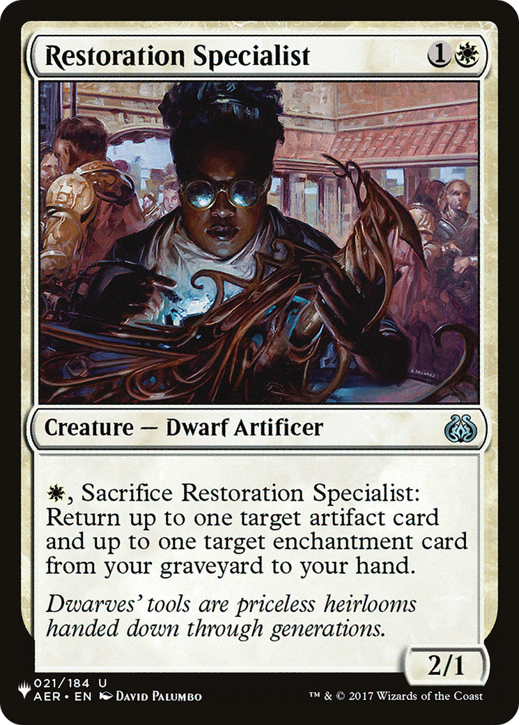 Restoration Specialist [The List Reprints] | Mindsight Gaming