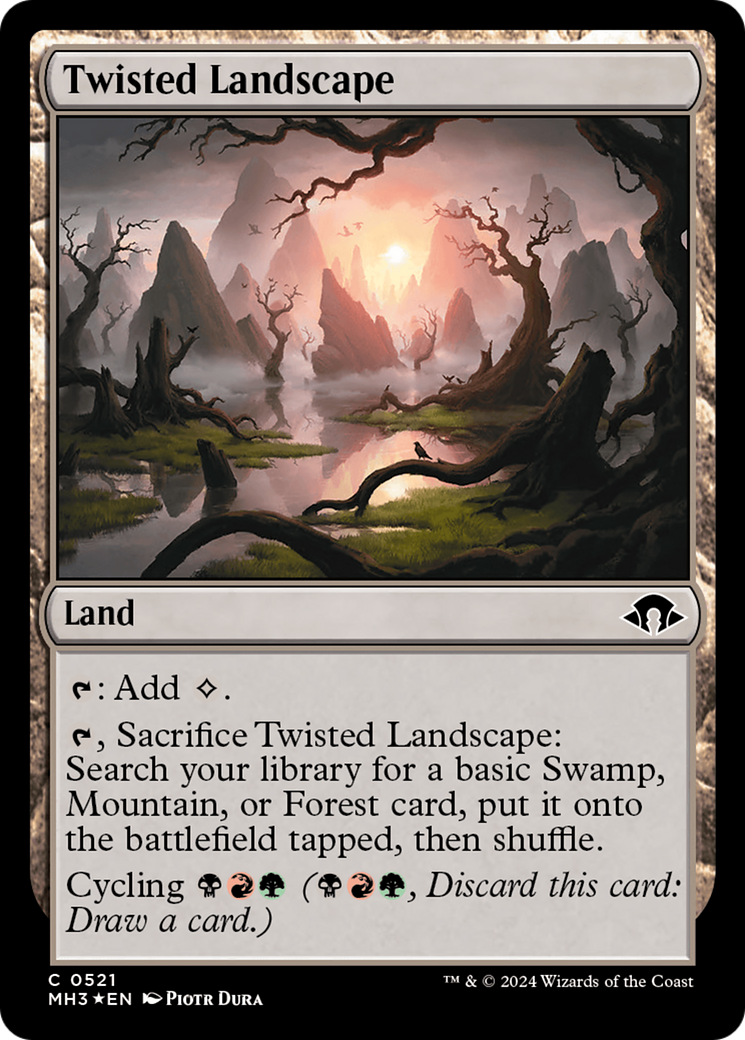 Twisted Landscape (Ripple Foil) [Modern Horizons 3] | Mindsight Gaming