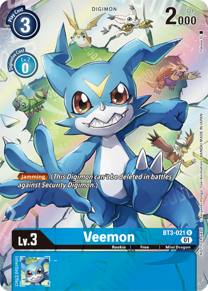 Veemon [BT3-021] (1-Year Anniversary Box Topper) [Promotional Cards] | Mindsight Gaming