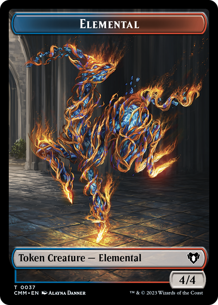 Elemental Token (37) [Commander Masters Tokens] | Mindsight Gaming