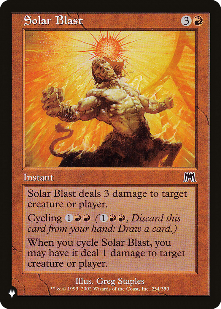 Solar Blast [The List] | Mindsight Gaming