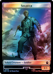 Soldier // Mark of the Rani Double-Sided Token (Surge Foil) [Doctor Who Tokens] | Mindsight Gaming