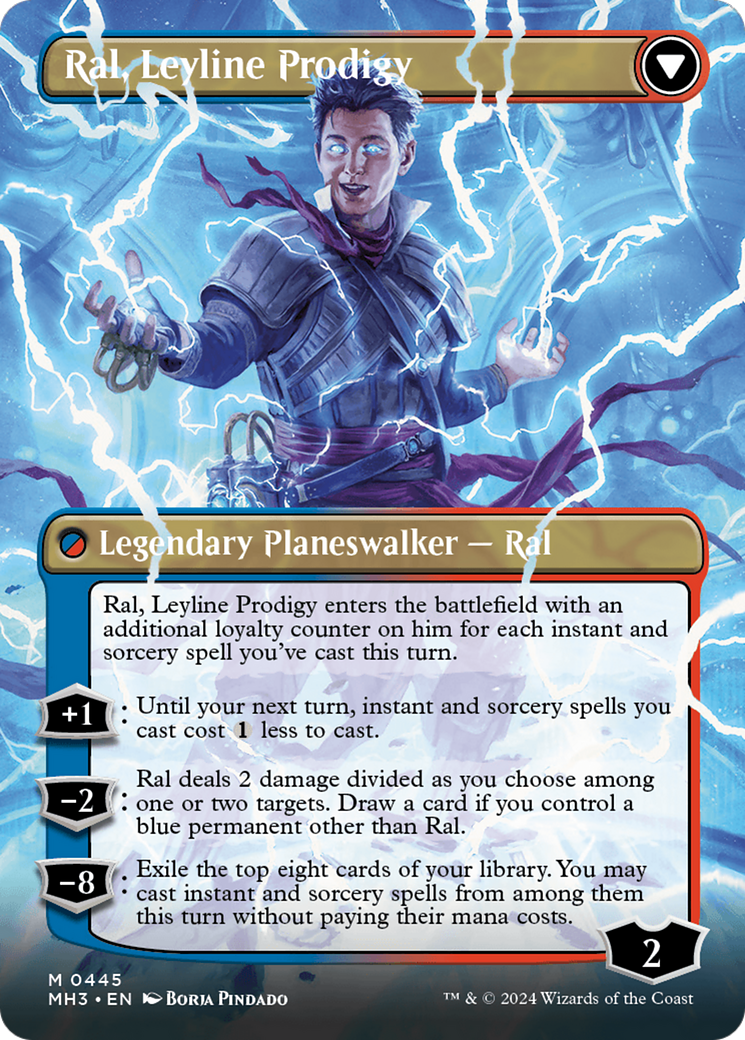 Ral, Monsoon Mage // Ral, Leyline Prodigy (Borderless) [Modern Horizons 3] | Mindsight Gaming