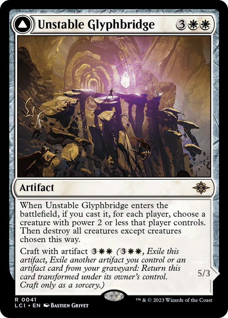 Unstable Glyphbridge // Sandswirl Wanderglyph [The Lost Caverns of Ixalan] | Mindsight Gaming