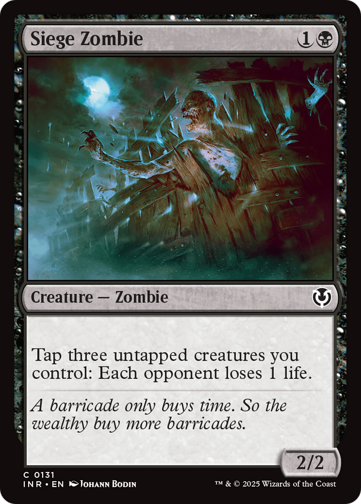 Siege Zombie [Innistrad Remastered] | Mindsight Gaming